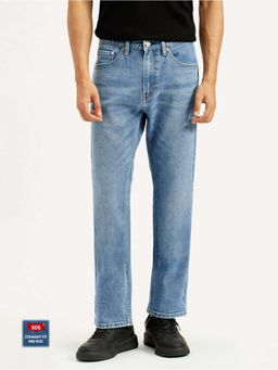 Levi's - Mens 505 Regular Fit Light-Blue Jeans