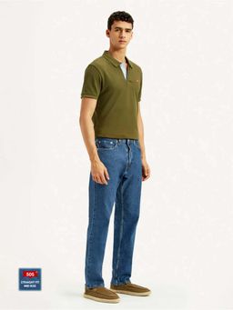 Levi's - Men'S 505 Straight Fit Blue Jeans