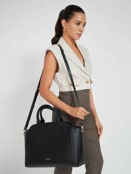 THE GUSTO - Denice Tote Bag with Detachable Strap - Black (S)