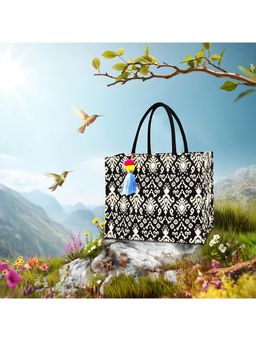 Earth Bags - Ornate Noir Elegance In Every Detail Tote Bag