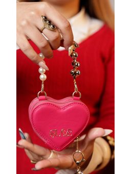 Suave Bags - Fuchsia Pink Love Lock Mini Heart Bag