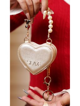 Suave Bags - Gold Love Lock Mini Heart Bag