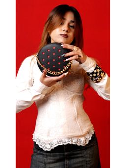 Suave Bags - Black Love Pop Circle Sling Bag