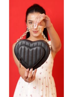 Suave Bags - Black Sweetheart Duo Sling Bag