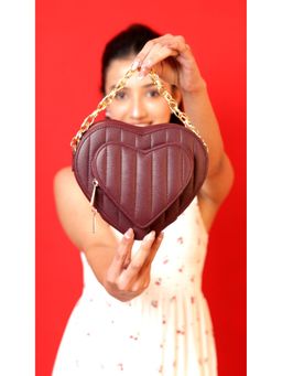 Suave Bags - Maroon Sweetheart Duo Sling Bag