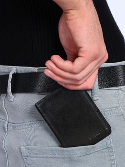 Sassora - Premium Leather Rfid Vertical Card Holder Wallet for Men (Small)