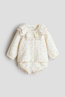 H&M - Girls Multi-Color 2-Piece Cotton Muslin Set