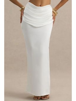Bee Boe - Elara Satin Ivory Skirt