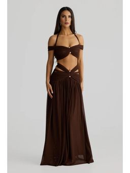 Bee Boe - Solara Mesh Espresso Brown Skirt