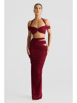 Bee Boe - Aurelia Cut-Out Red Skirt