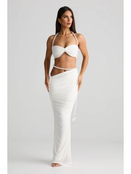Bee Boe - Astoria Pearl Mesh Maxi Skirt