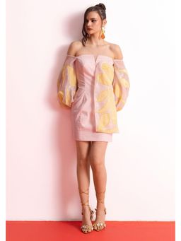 BAHAARA BY DIVYA NARULA - Pink Petal Bloom Mini Dress