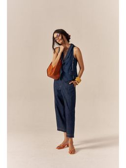 SPACE - Bijou Barrel Style Blue Pant