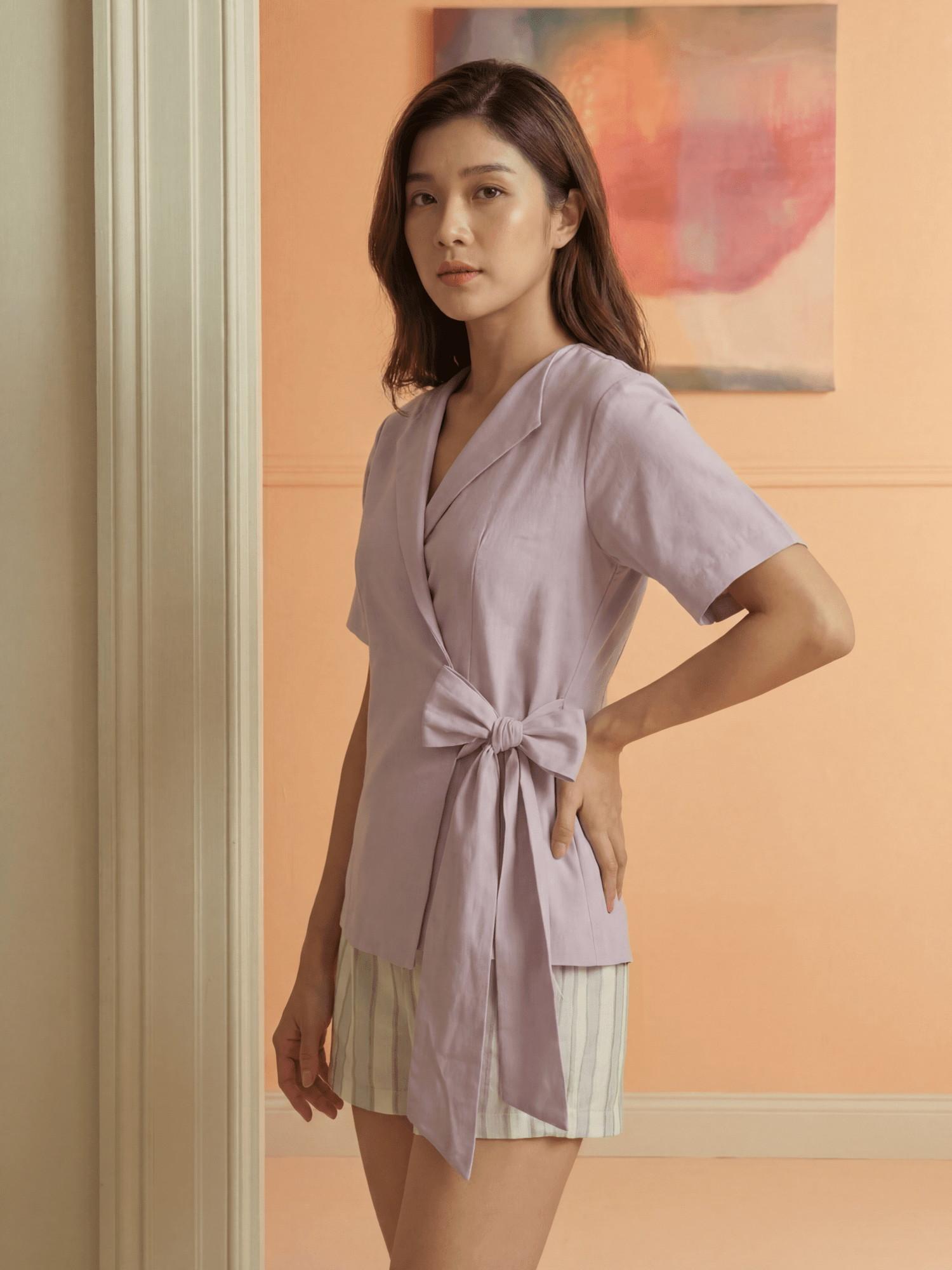 Fiocca Lavender Top