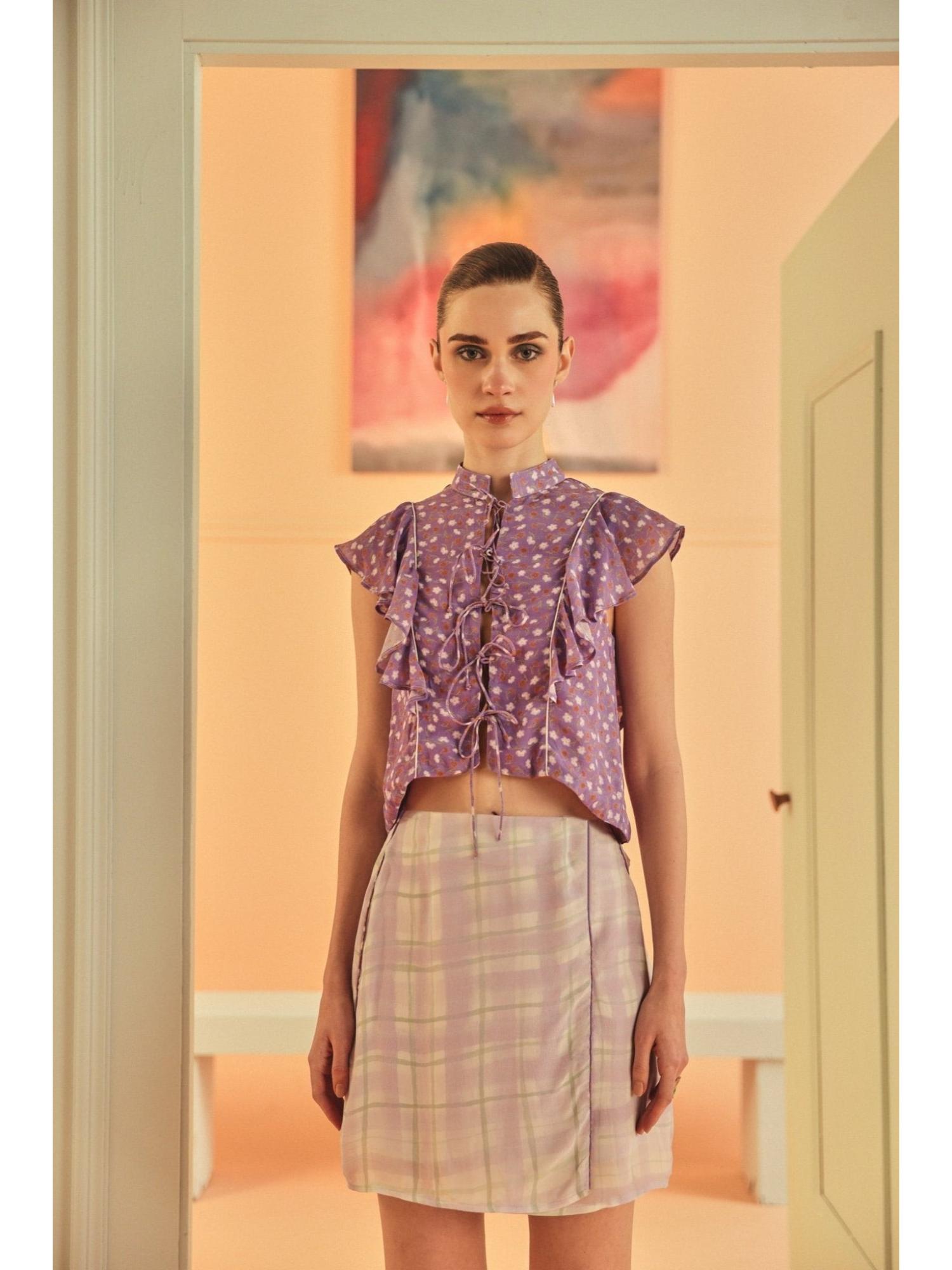 Halina Lavender Top