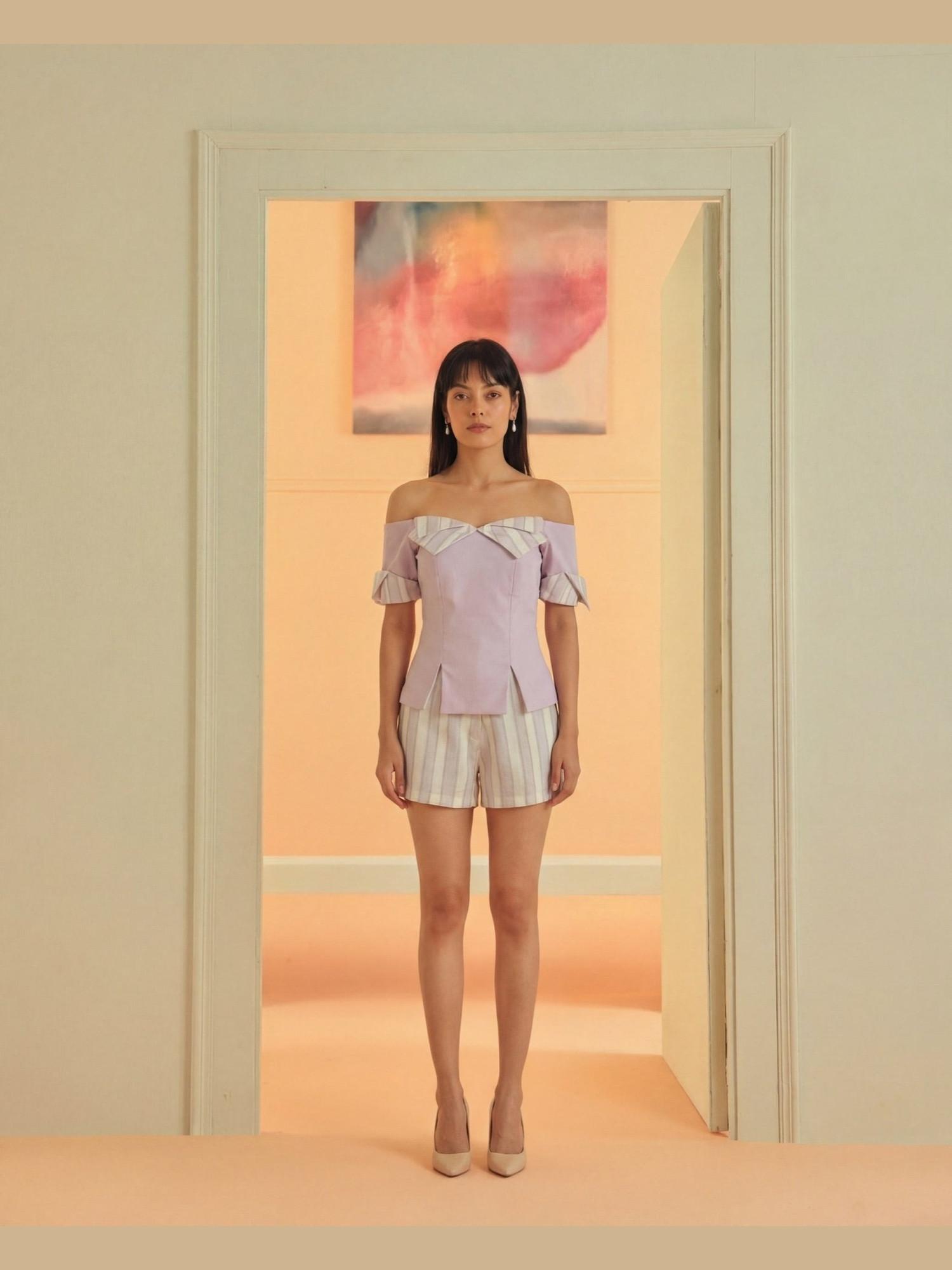 Violetta Lavender Top