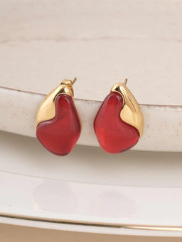 Palmonas - Red Carnelian Stud Earrings