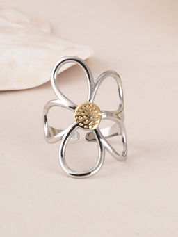 Palmonas - Silver Waterproof & Anti-Tarnish Daisy Flower Ring