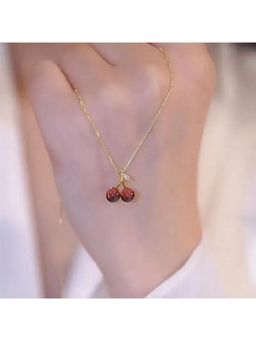 SKO - Miora Red Cherry Pendant Necklace
