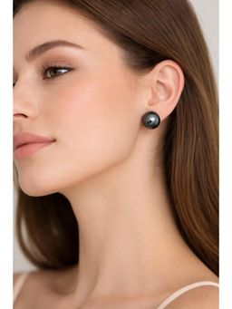 SKO - Miora Black Double-Sided Pearl Stud Earrings