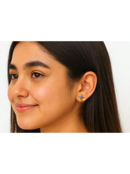 SKO - Miora Blue Midnight Blue Star Enamel Stud Earrings