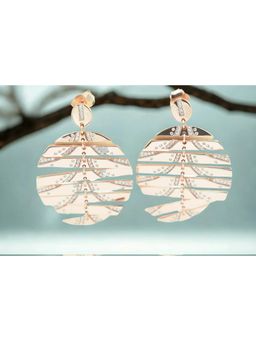 SKO - Miora Rose Gold Rose Gold Statement Earrings
