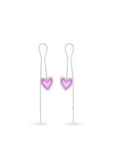 SKO - Miora Purple Heart/Cartoon Enamel Earrings