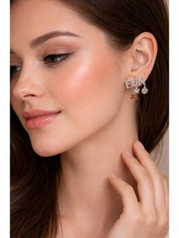 SKO - Miora Silver Mismatched Playful “FUN” Lucky Charm Earrings