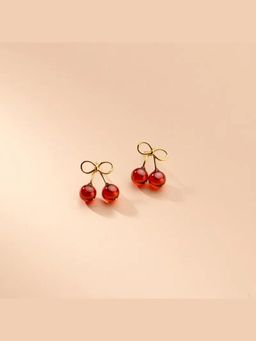 SKO - Miora Red Cherry Stud Earrings