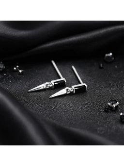 SKO - Miora Silver Spike Drop Earrings