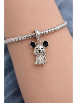 SKO - Miora Silver Crystal Mouse Charm