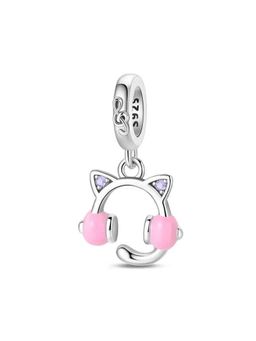 Miora - Silver Kitty Headphones Charms