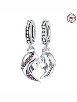 SKO - Miora Silver Mother and Daughter Heart Charms