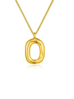 SKO - Miora Gold Abstract Organic Pendant Necklace