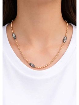 SKO - Miora Rose Gold Rose Gold Beaded Chain Necklace