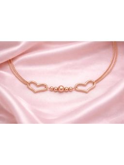 SKO - Miora Gold Double Heart Single Anklet