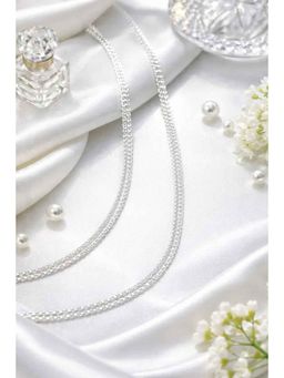 SKO - Miora Silver Elegant Dual Crystal Chain Anklet
