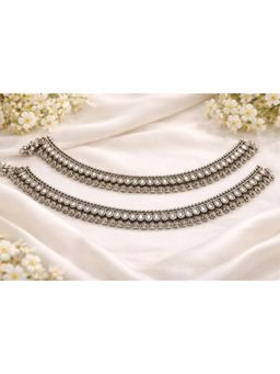 SKO - Miora Silver Vidya Oxidized Anklet