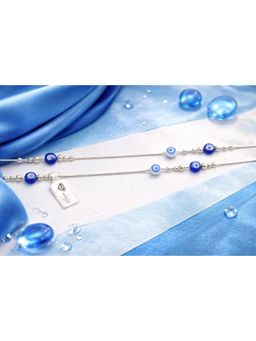 SKO - Miora Blue Evil Eye Beads Anklet