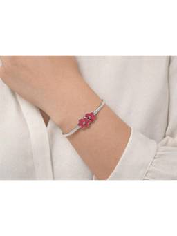 Miora - Silver Blus Bloom Bracelet