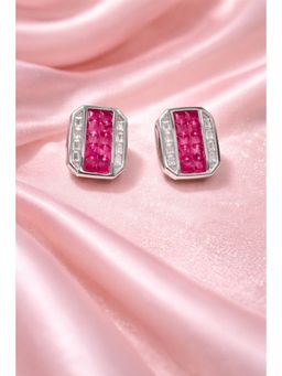 SKO - Miora Silver Rectangular Earrings