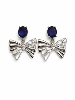 SKO - Miora Silver Bow Stone Earring
