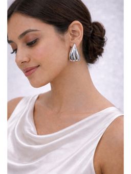 SKO - Miora Silver Upside Down Heart Earrings