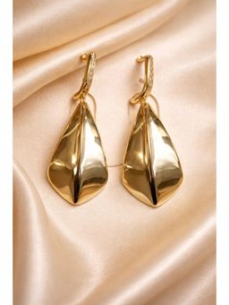 SKO - Miora Gold Hanging Leaf Earrings
