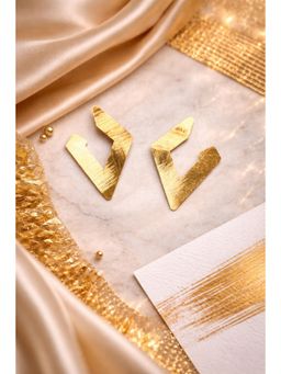 SKO - Miora Gold Geometric V Earrings