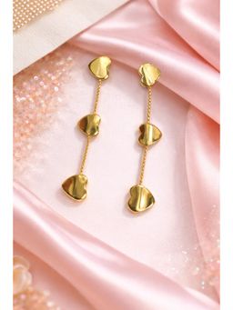 SKO - Miora Gold Hanging Hearts Earrings