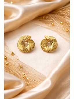 SKO - Miora Gold Rope Texture Earrings