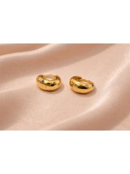 SKO - Miora Gold Colored Gems Huggie Earrings