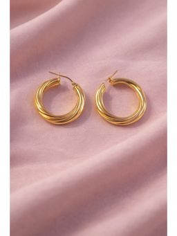 SKO - Miora Gold Tube Hoops Earrings