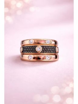 SKO - Miora Black Spark Stacked Ring